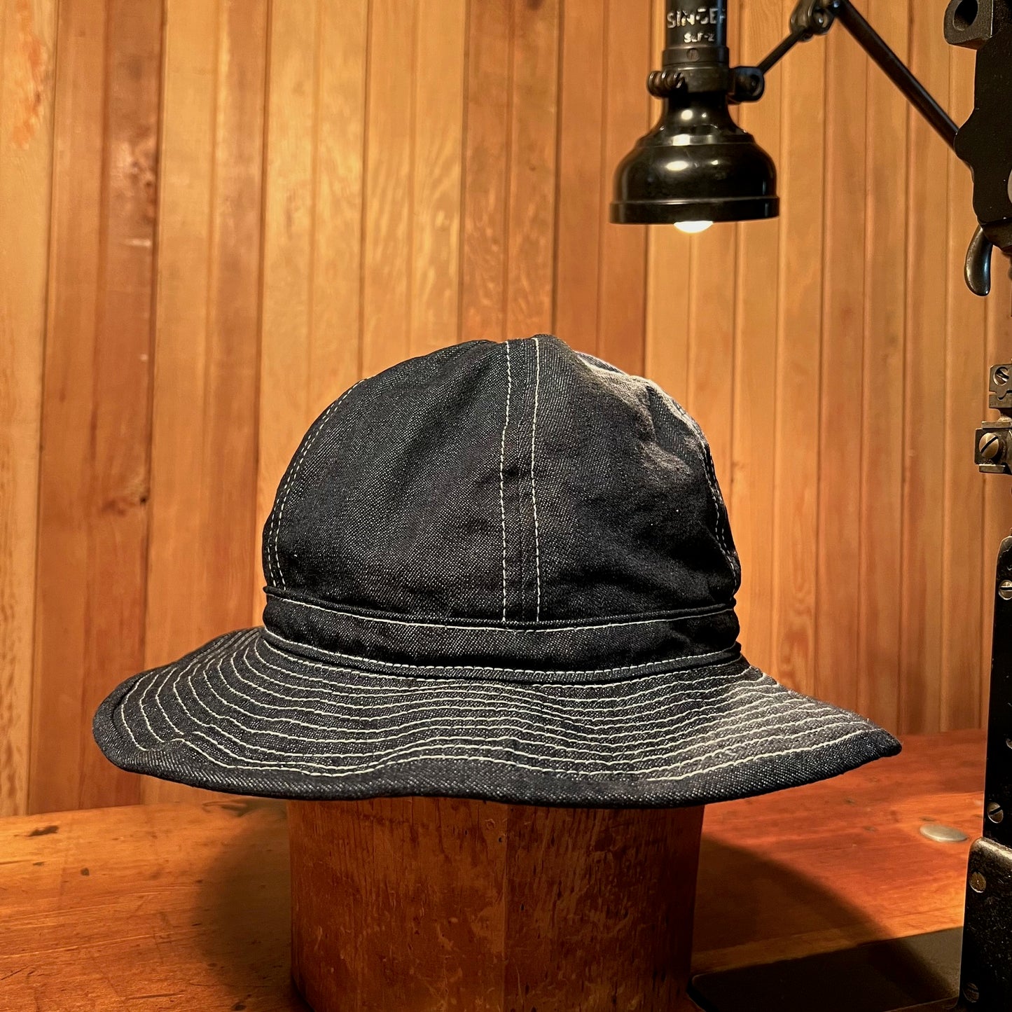 CONE WHITE OAK INDIGO DENIM DAISY MAE HAT